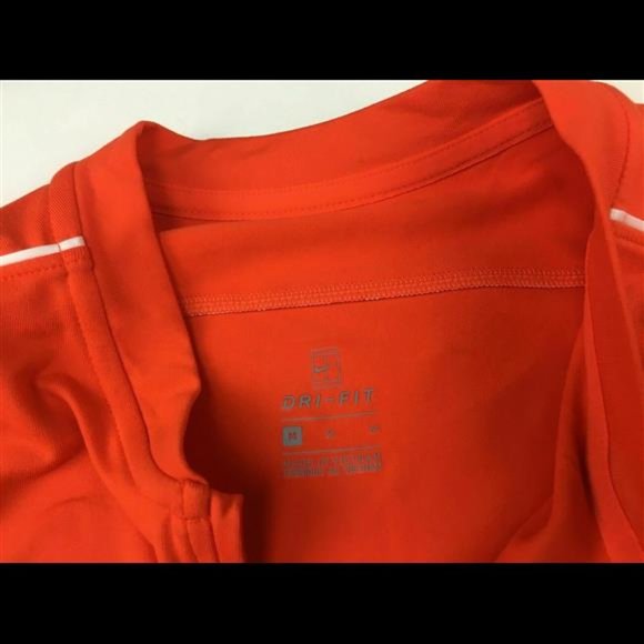 NIKE Womens Clemson Tigers Half Zip LS Top | Orange | Medium | AQ3546 | NWT - Picture 4 of 8